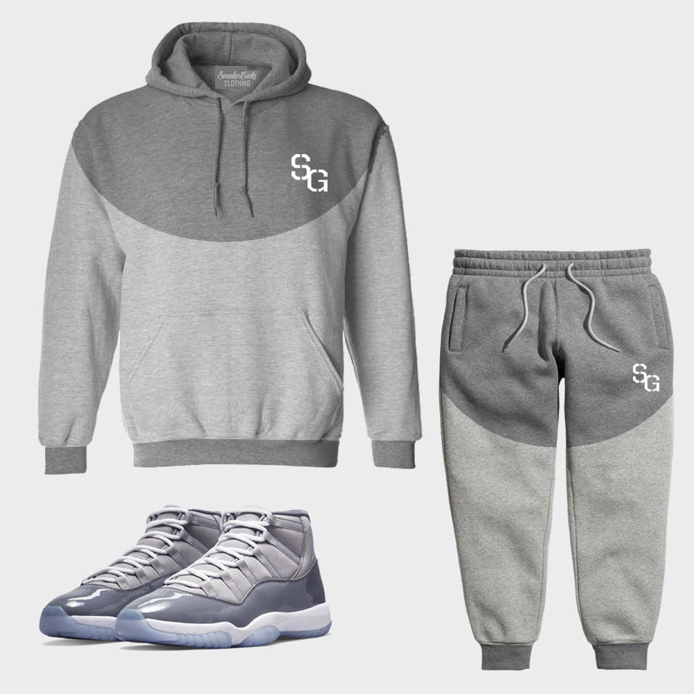 Louis Vuitton Grey Style Air Jordan 11 Shoes - Banantees