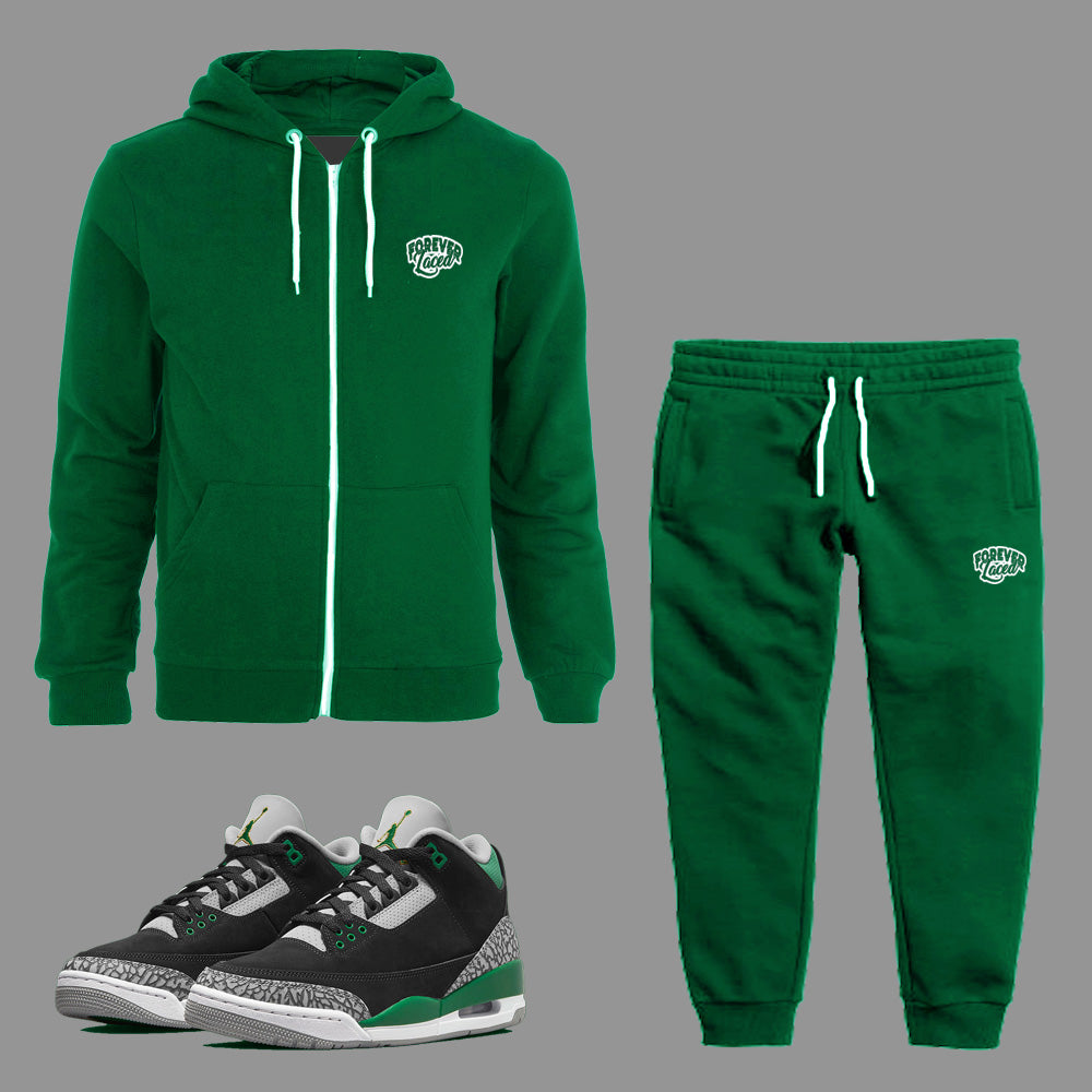 green jordan sweatsuit