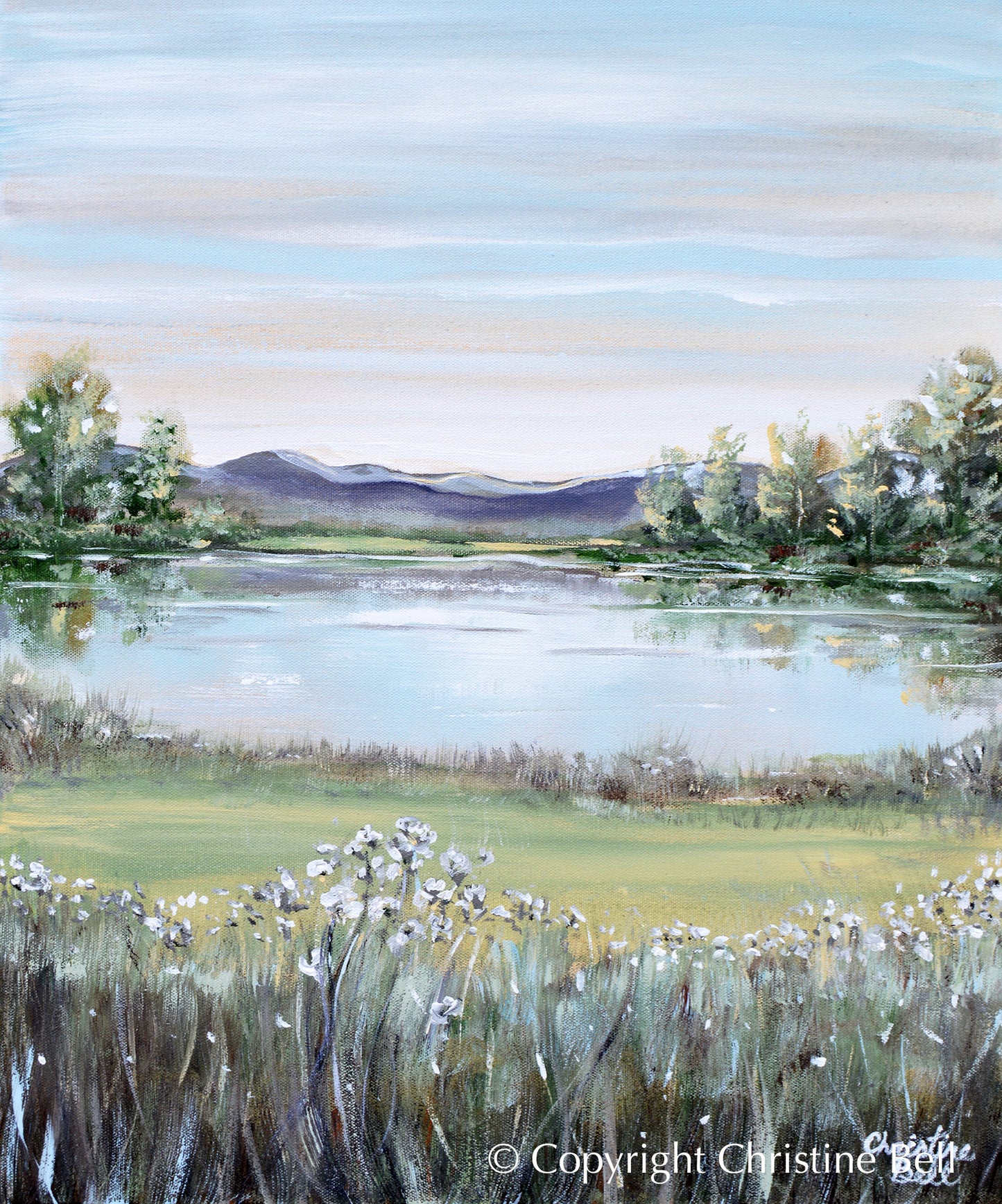 "Lakeside Escape" ORIGINAL Landscape Painting