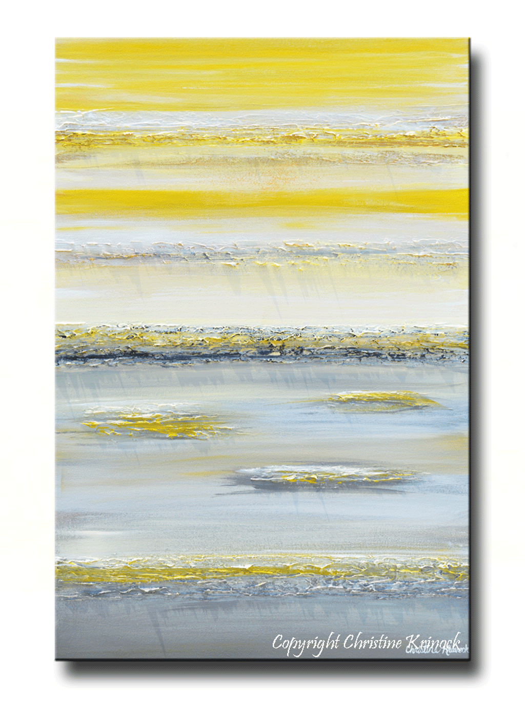 GICLEE PRINT Art White Grey Abstract Painting Modern Neutral Wall Art –  Contemporary Art by Christine
