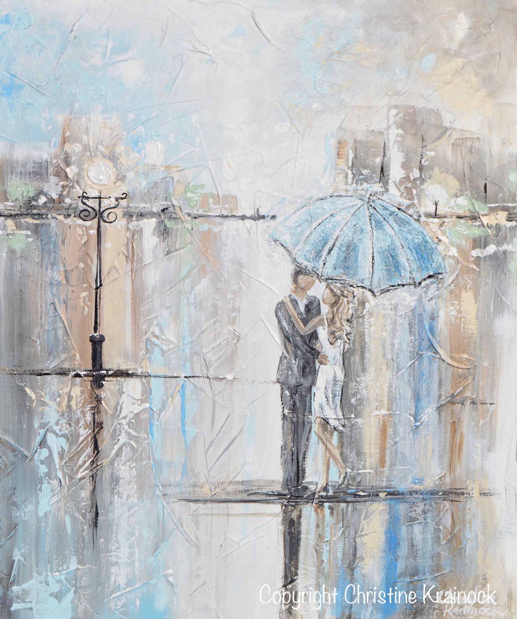 Latest Girl Dancing In The Rain Painting