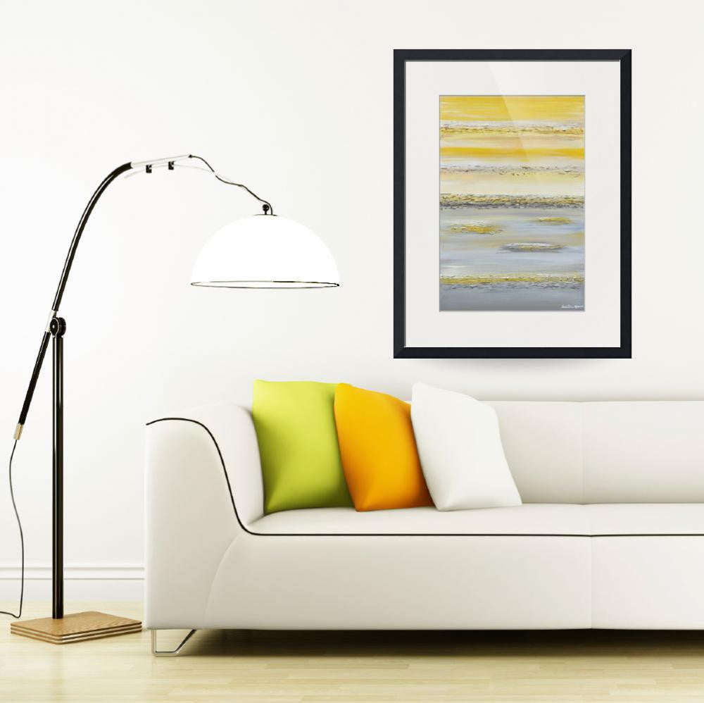 Giclee Print Framed Art Landscape Painting French Vintage Gold Frame –  Contemporary Art by Christine