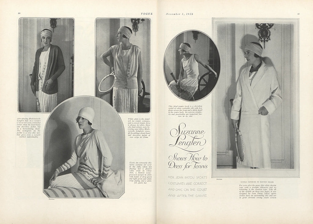 Suzanne Lenglen in Vogue