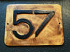Türschild mit Hausnummer