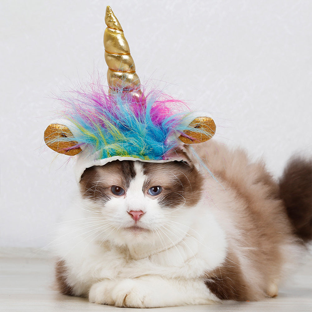 Halloween Dress Cat Headgear Unicorn Pet
