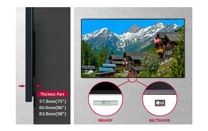 Display digital signage LG UH5F-H pentru afisare in magazine