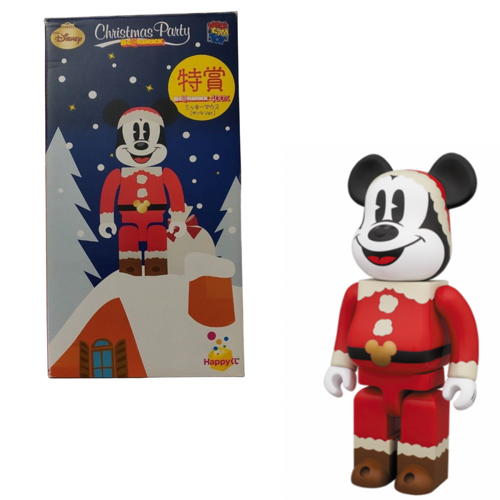 Mickey Mouse Santa 400% Bearbrick by MEDICOM Toy Figure Disney