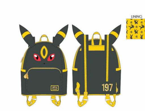 Loungefly Pokémon Charmander Evolutions Triple Pocket Backpack