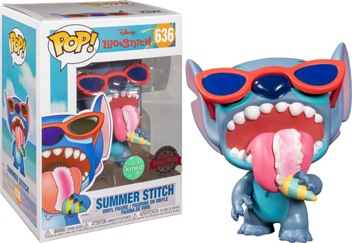 Funko Lilo & Stitch Pop Stitch With Turtle Hot Topic Exclusive with  Protector