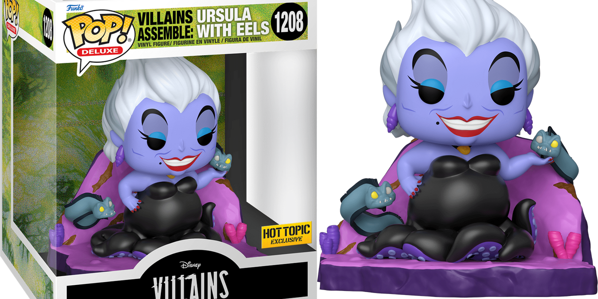 Villains Assemble Ursula With Eels 1208 6 Inch Funko Pop Deluxe D — Pop Hunt Thrills 3280