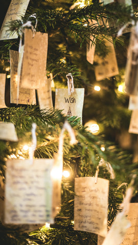 Ejemplo decoración rústica árbol de Navidad