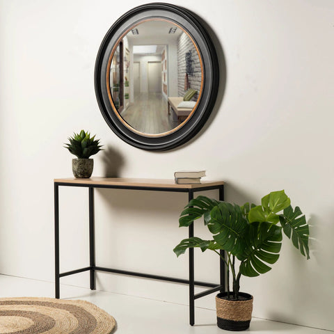 COMIFORT Recibidor Colgante - Mueble de Entrada con Cajón, Espejo y 3  Estantes de Estilo Nórdico y M…