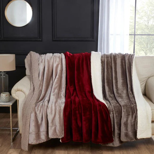 Ruane Mink Sherpa Throw 127cm x 152cm MotorCrate