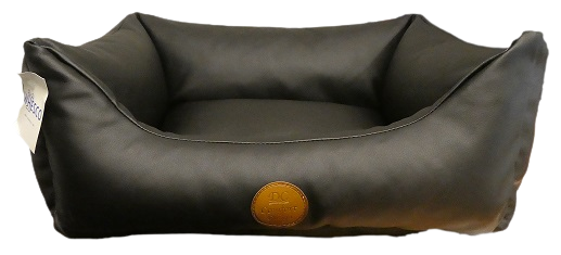 Se Læder seng - sort - hundekurv - 2 størrelser hos AGRINI