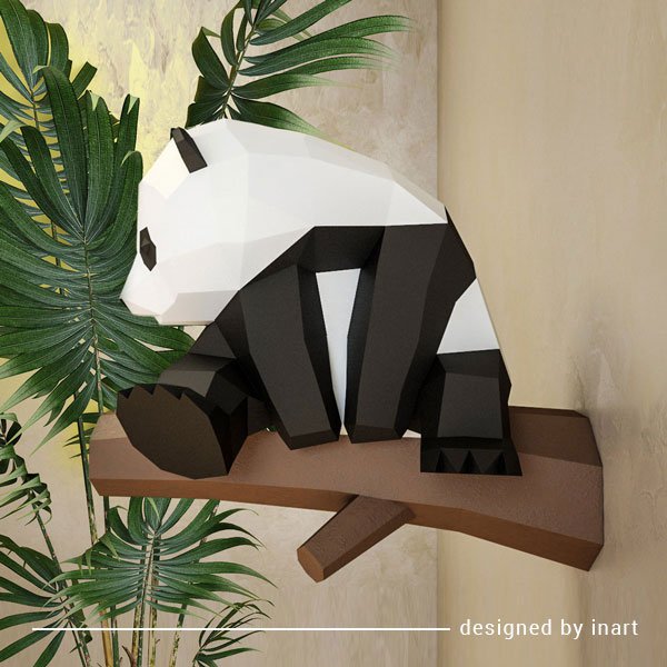 Billede af DIY/gør det selv håndværkssæt af en Panda