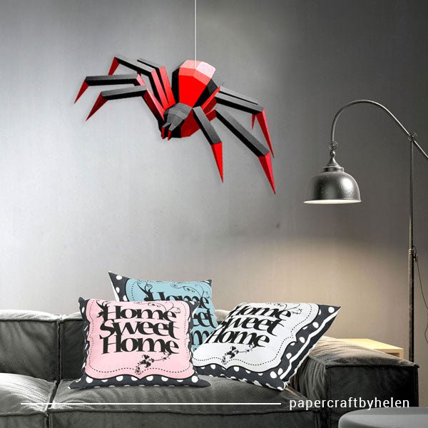Se DIY/gør det selv edderkop - Sort og rød hos AGRINI