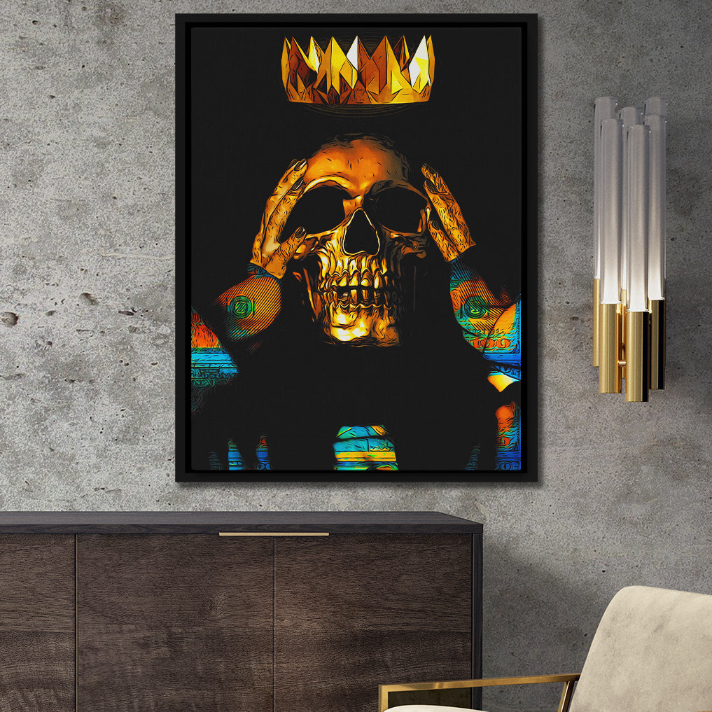 The Dark Majesty of the Skull King: An Icon of Power and Rebellion -  Thedopeart