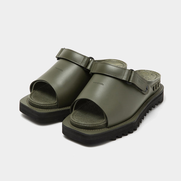 Overwrap Square Sandals Vibram® Sole (Lamp Black) / MW-SHOES22201 