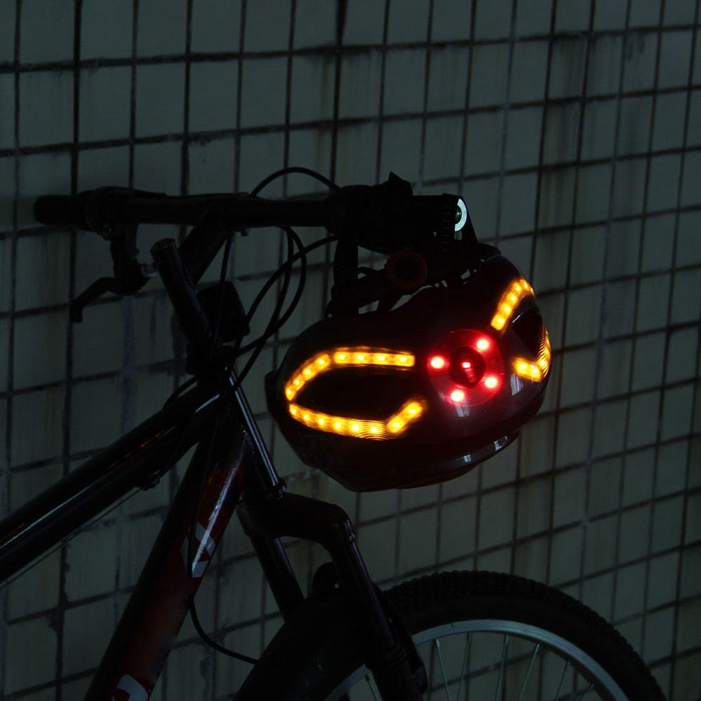Casco de bicicleta LED intermitente