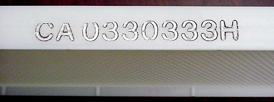 custom, stamped, registration number