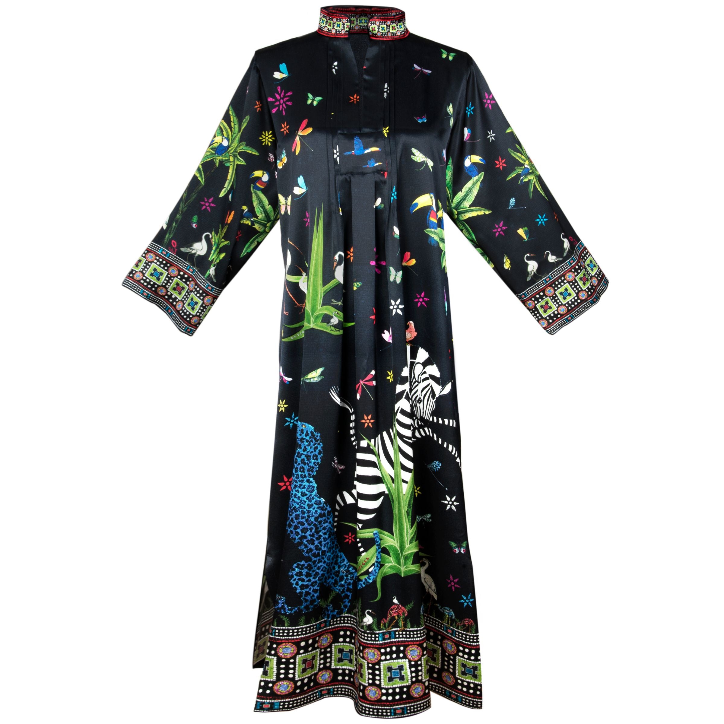 Ortigia Silk Jungle Kaftan - Via Coquina product image