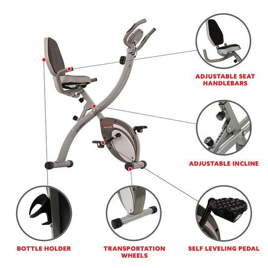 sunny folding recumbent bike