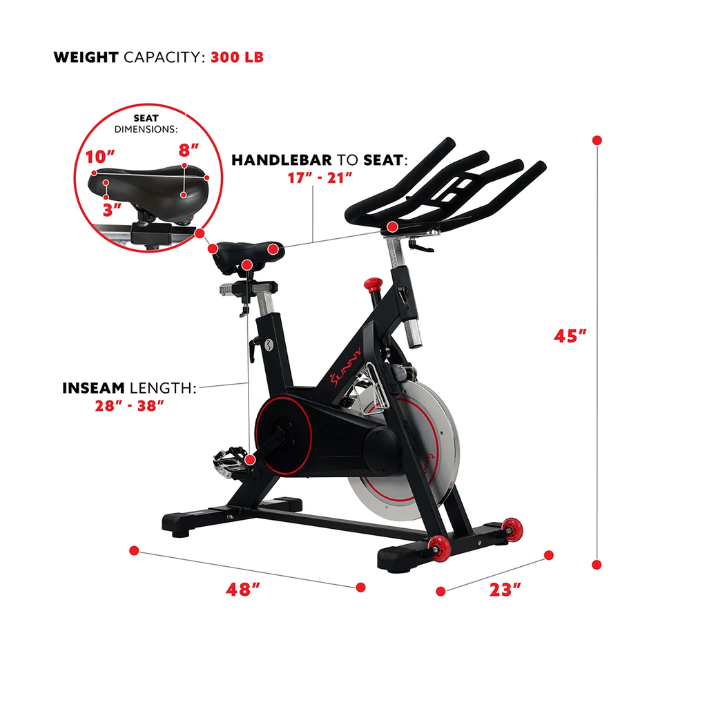 sunny health indoor cycling bike