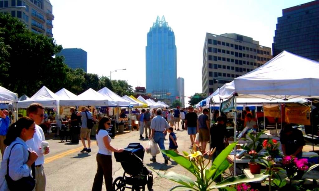 Farmer's Market de SFC à Republic Square, Austin