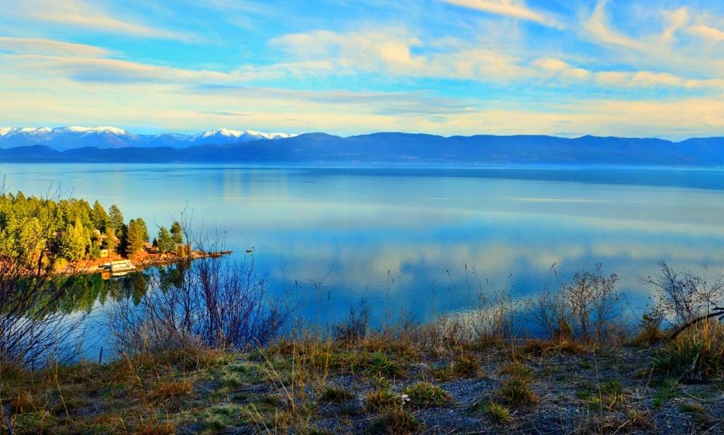 Lac Américain Lac Flathead, Montana