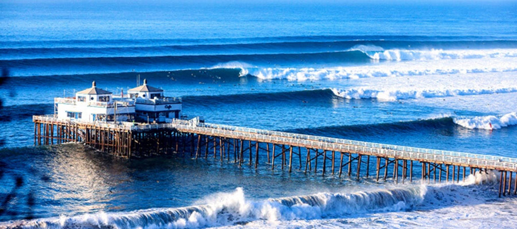 Surfer en Californie du Sud