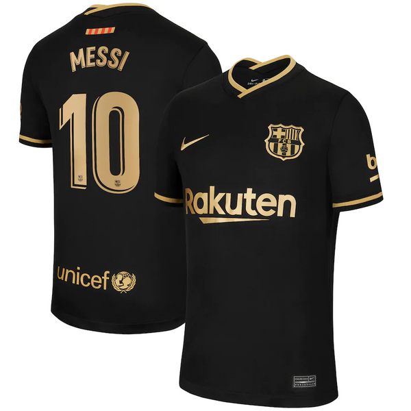 Messi Barca Black Jersey - Nike Kids FC Barcelona 20/21 Away Jersey