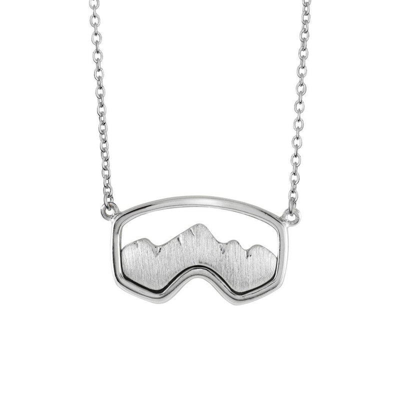 Silver Teton Ski Goggle Necklace – Jackson Hole Jewelry Company