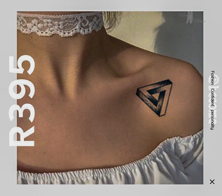 60 Penrose Triangle Tattoo Designs For Men  Impossible Tribar Ideas