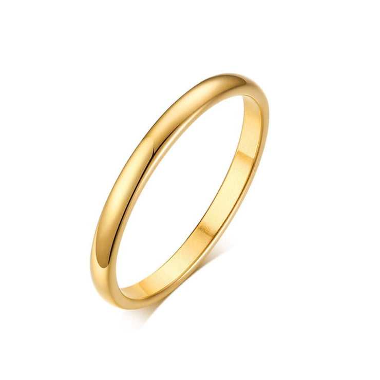 Gabby Gold Band Ring ( 2mm, 4mm and 6mm ) – Grace The Brand