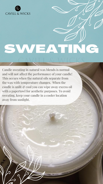 candle sweating