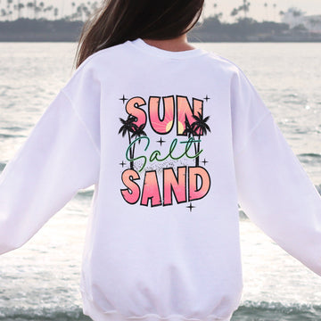 Sun Salt Sand Double Sided Crewneck Sweatshirt