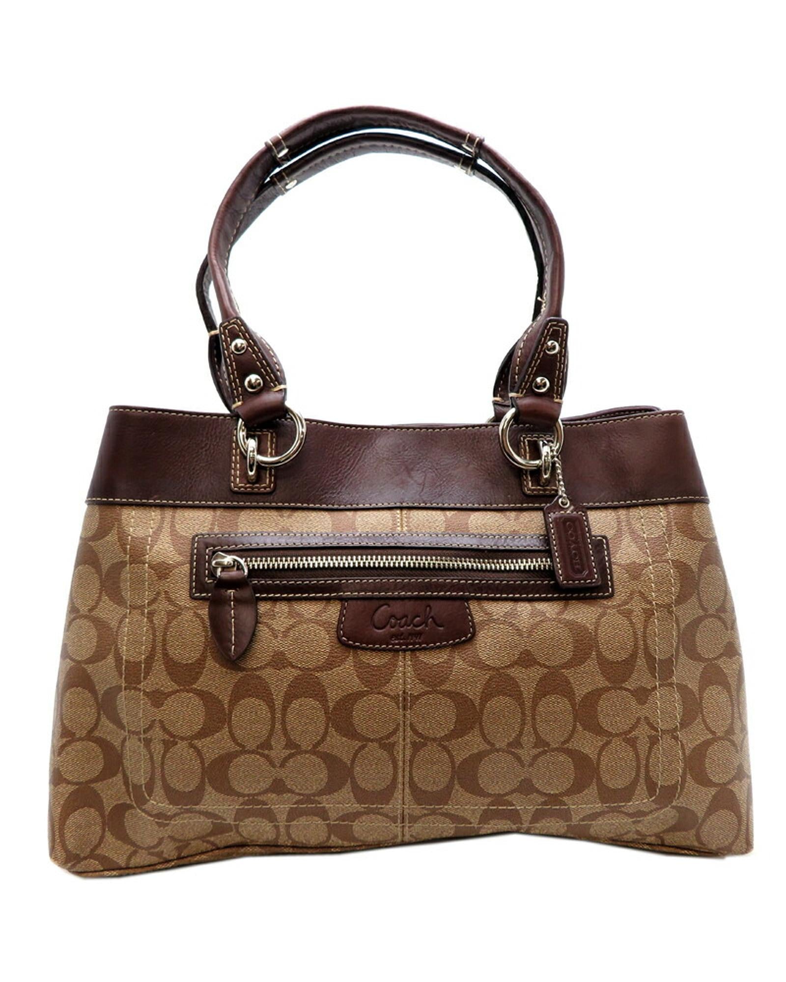 image of Signature Brown Handbag in Excellent Condition