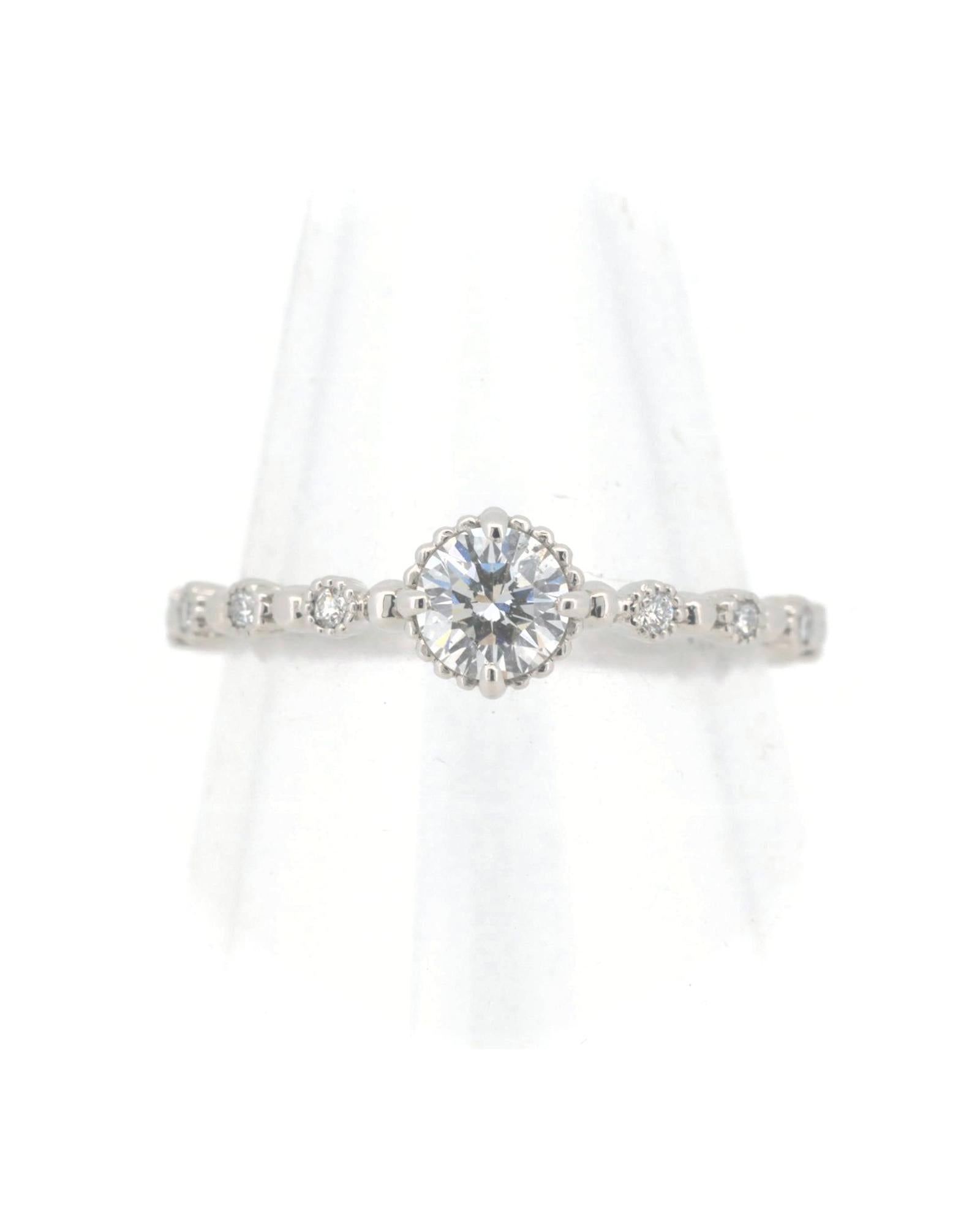 Image of Authentic PT900 Platinum Diamond Ring - 0.339ct