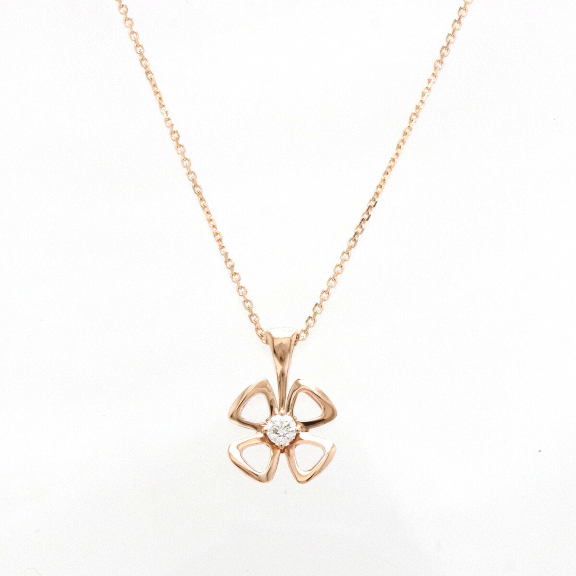 image of Eternal Roman Flower Pendant in Rose Gold