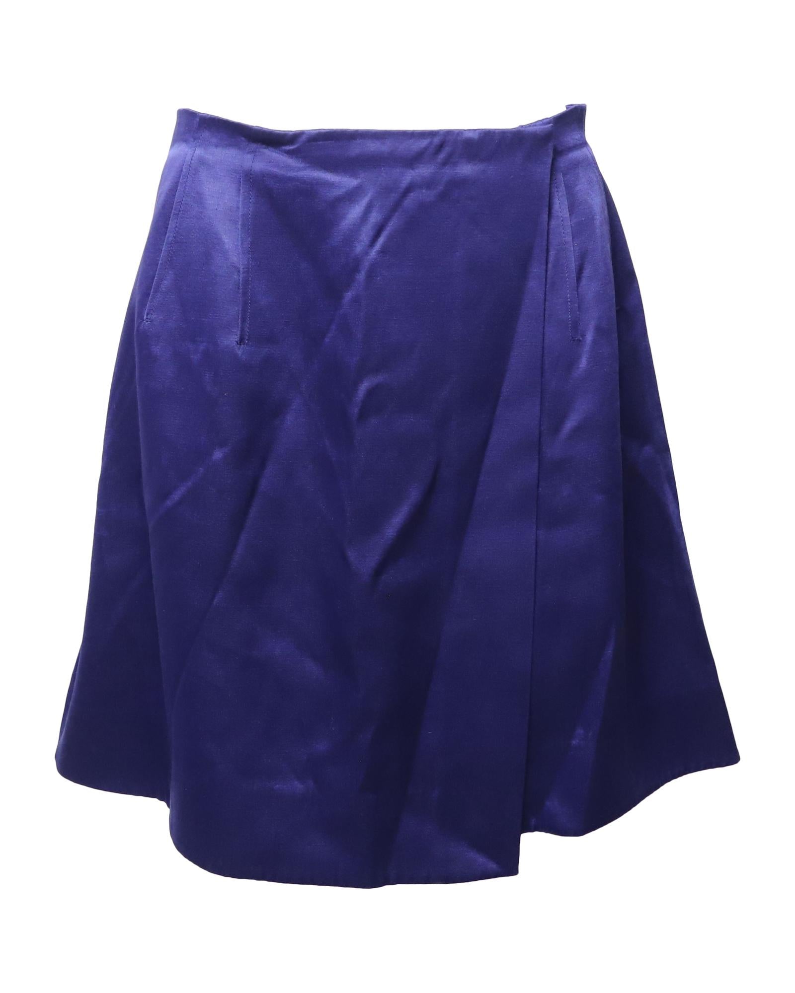 Image of Royal Blue Wrap Style Skirt