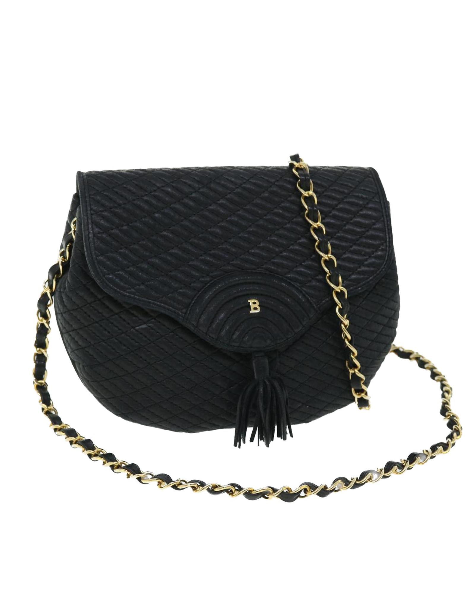 image of Leather Chain Shoulder Bag