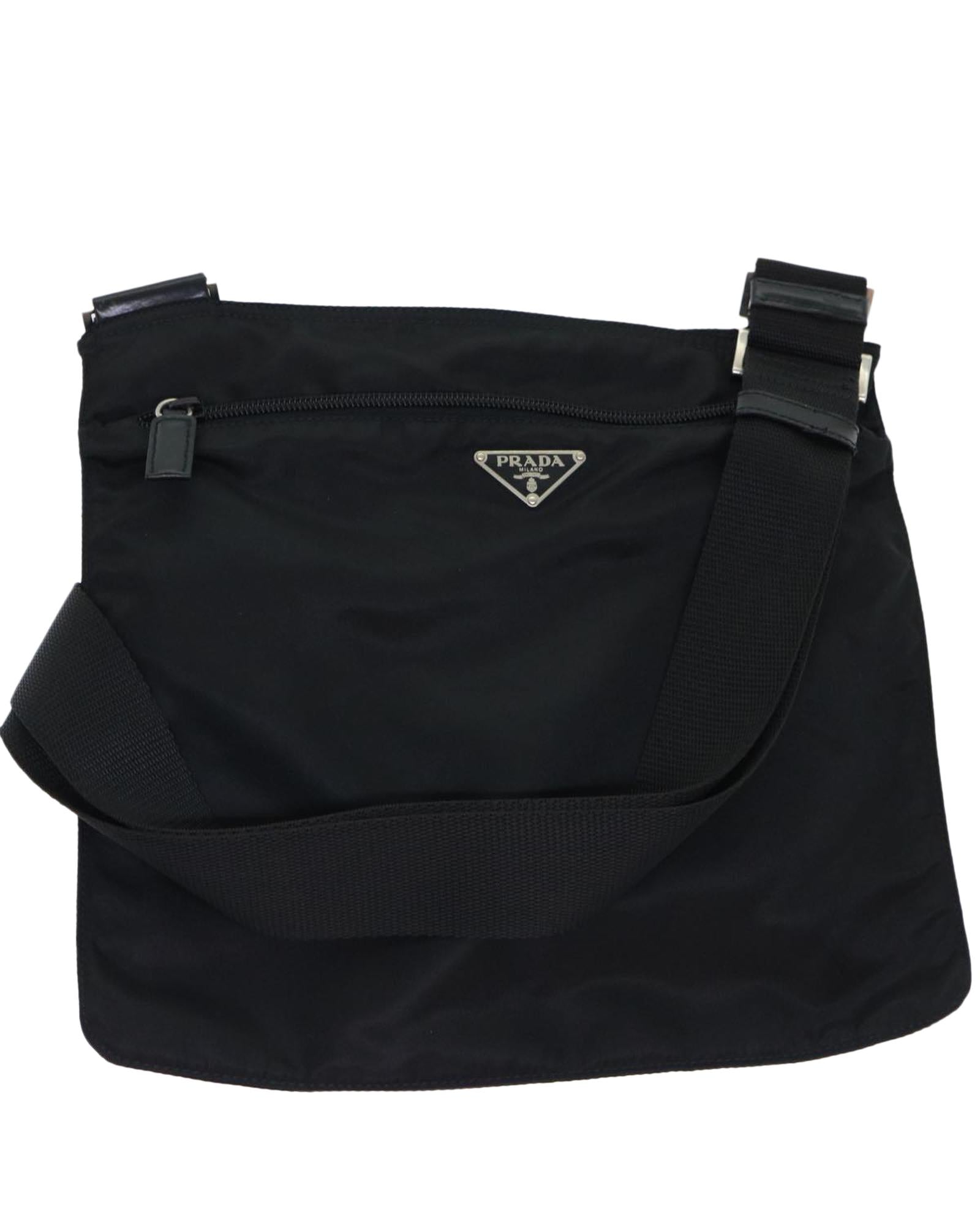 Image of Black Nylon Shoulder Bag