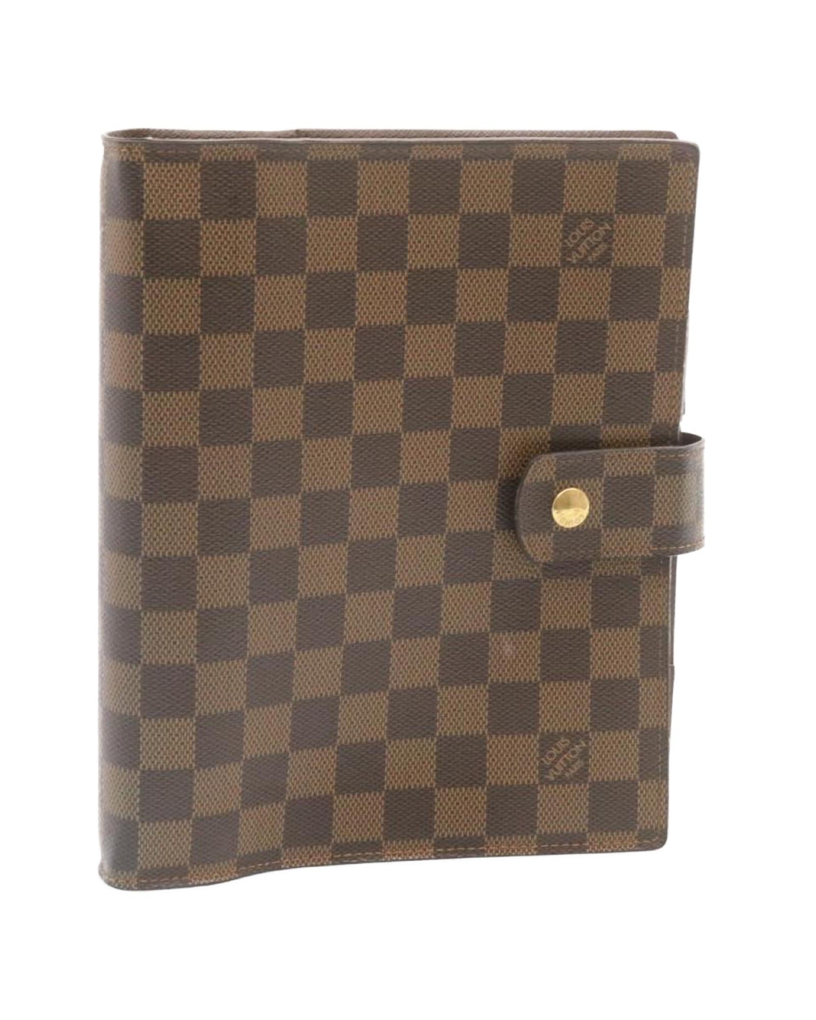 image of Damier Ebene Agenda GM Day Planner Cover LV Auth