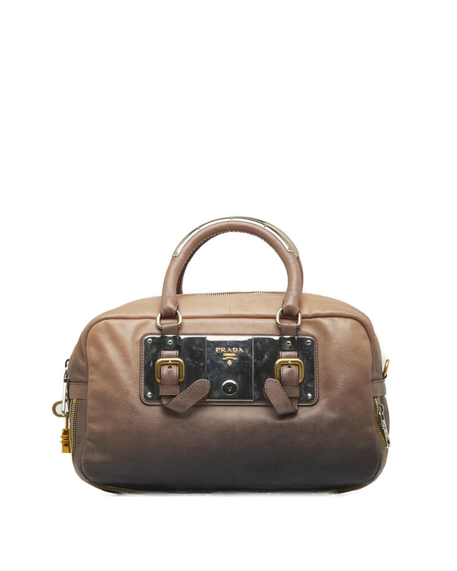 image of Brown Ombre Leather Handbag