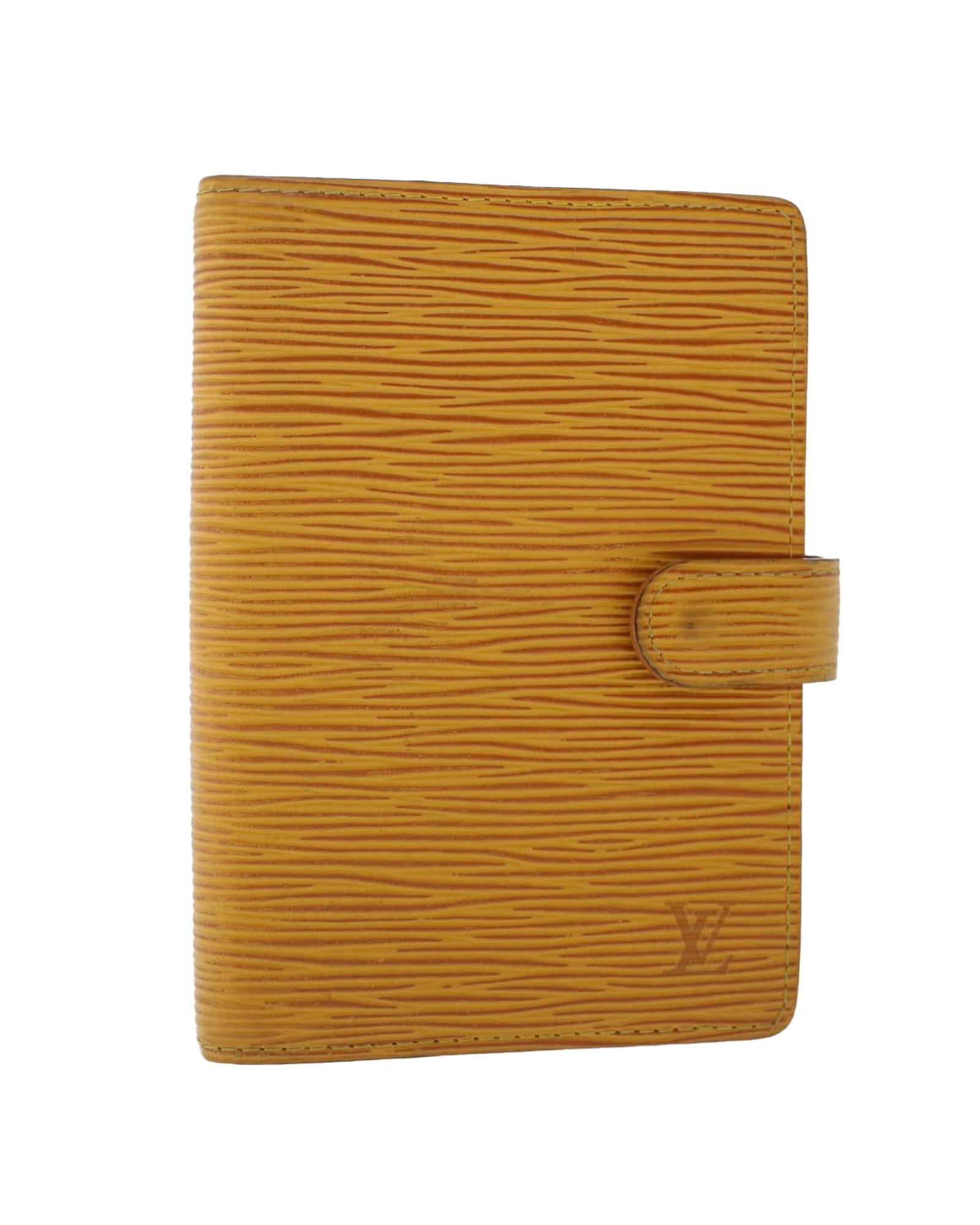 image of Yellow Epi Leather Day Planner Cover