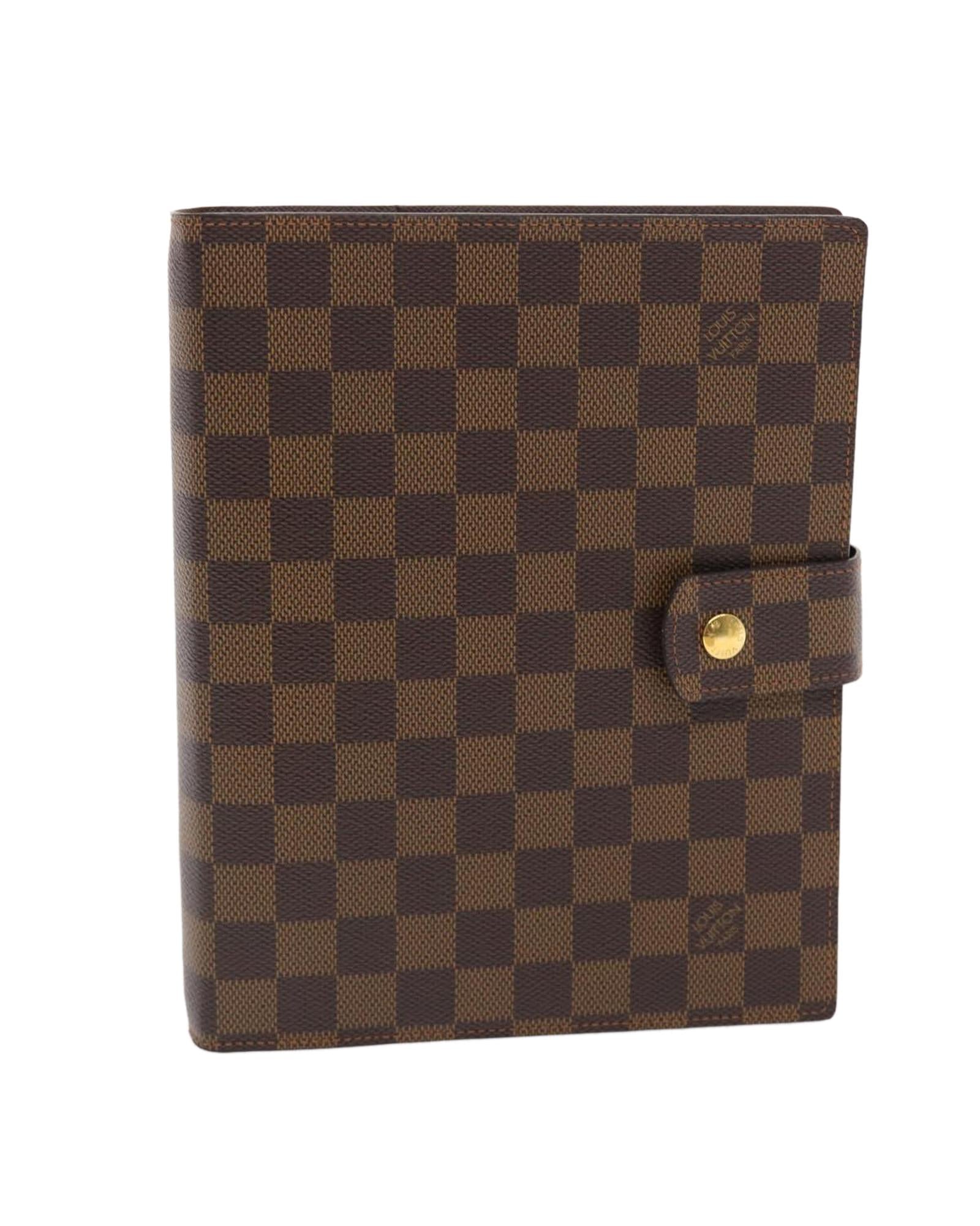 Image of Damier Ebene Day Planner Cover with Accessories