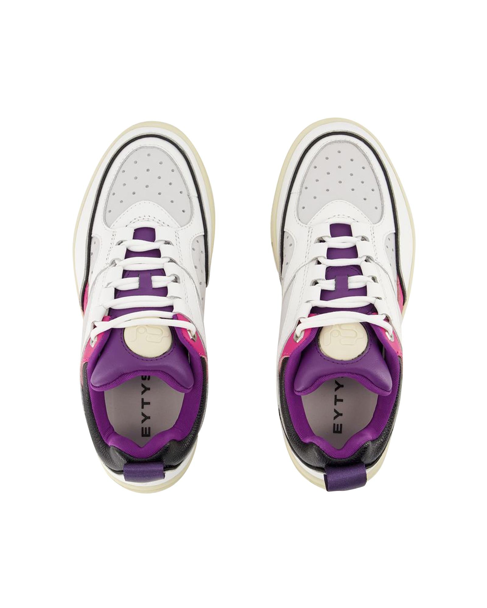 Image of Purple Leather Sidney Sneakers