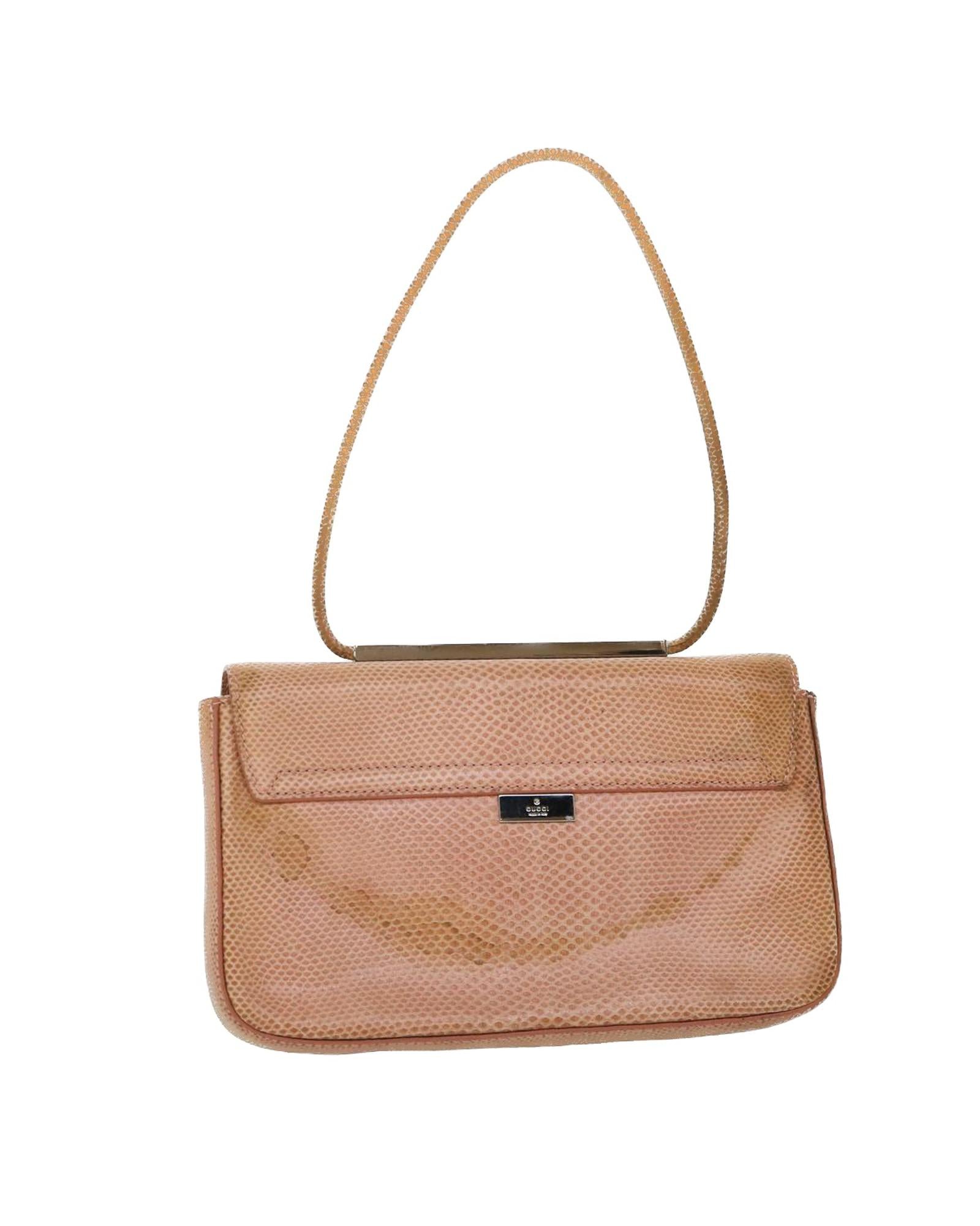 image of Authentic Pink Leather Handbag