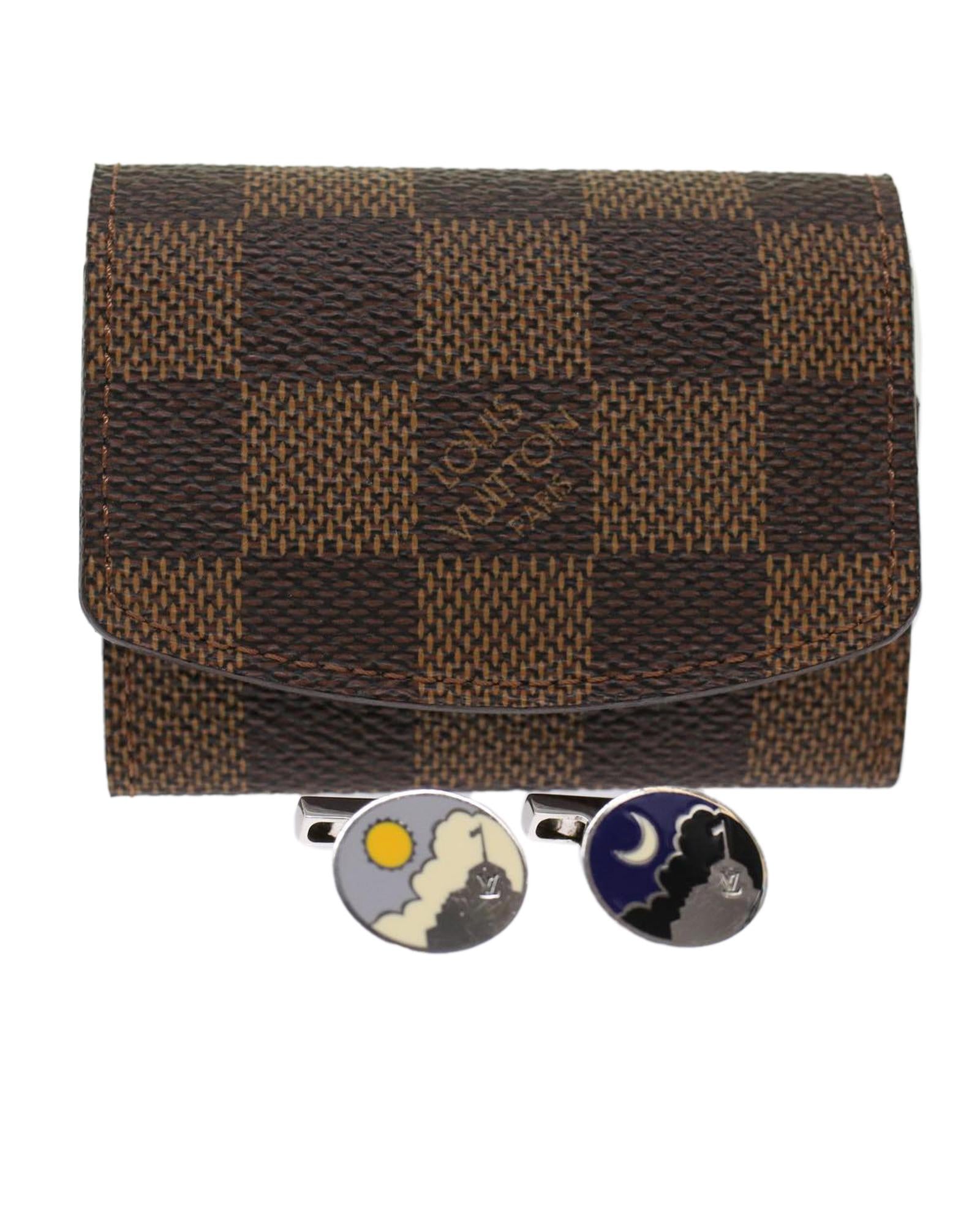 Image of Damier Ebene Cuff Case for Jewelry Storage