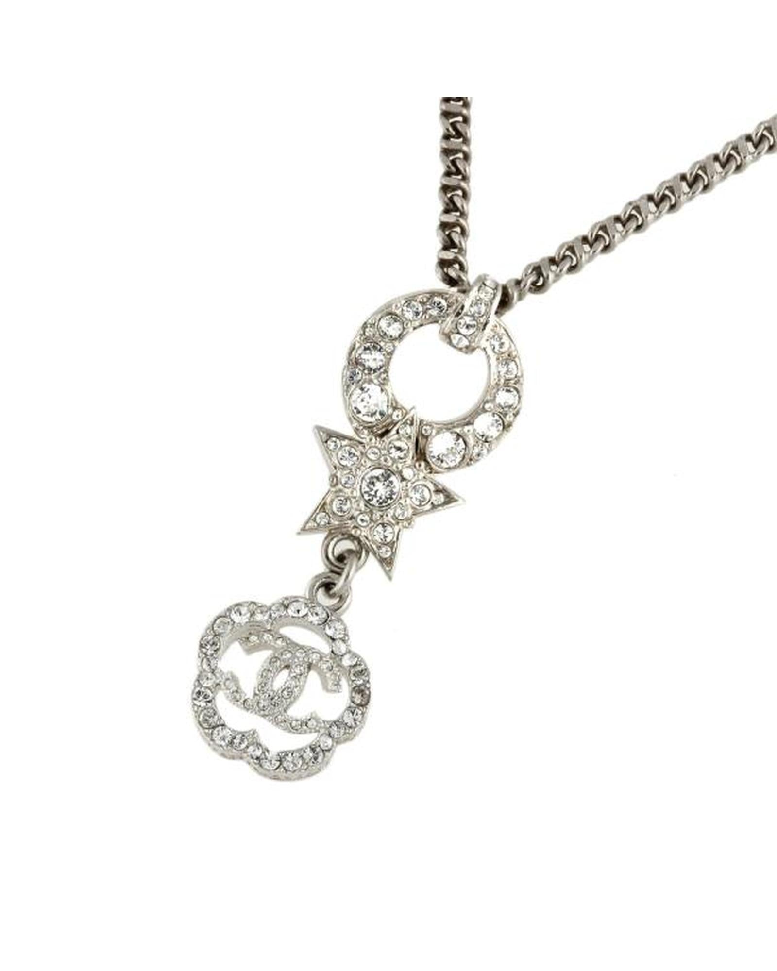 image of Rhinestone Star Pendant Necklace